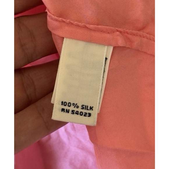 Banana Republic Womens Top Silk Ruffle Cami Small Blouse Fairy Flowy Summer - Picture 7 of 8